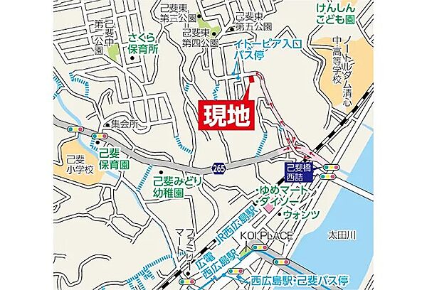 地図を拡大表示