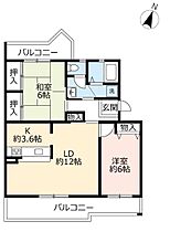 URすずかけ台ハイツ第2 0003-0505 ｜ 兵庫県三田市すずかけ台3丁目（賃貸マンション2LDK・5階・65.49㎡） その2