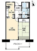 URグリーンヒルズ六甲  ｜ 兵庫県神戸市灘区六甲台町（賃貸マンション1LDK・8階・54.92㎡） その2