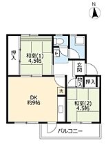 UR多聞台 0C20-0301 ｜ 兵庫県神戸市垂水区多聞台3丁目（賃貸マンション2DK・3階・46.59㎡） その2