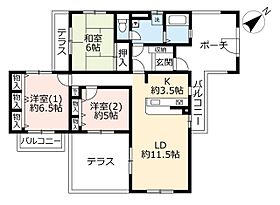 URグリーンヒルズ東山台  ｜ 兵庫県西宮市東山台1丁目（賃貸マンション3LDK・2階・84.03㎡） その2