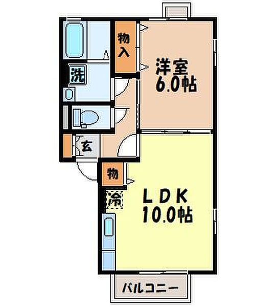 メルベーユ尾崎（戸石町） 106｜長崎県長崎市戸石町(賃貸アパート1LDK・1階・40.43㎡)の写真 その2