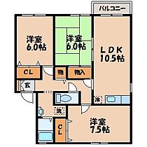 セジュール藤瀬II 103 ｜ 長崎県長崎市田中町1138-15（賃貸アパート3LDK・1階・70.40㎡） その2