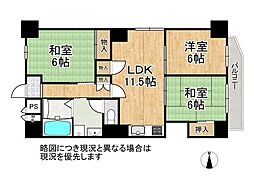 ハイマートすみれ 3LDKの間取図画像
