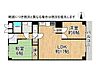 間取り：収納力が豊富な使いやすい2LDKの間取りです