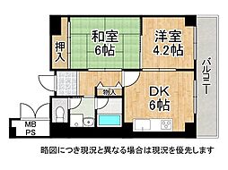 間取図画像 2DK