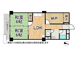間取図画像 2SLDK