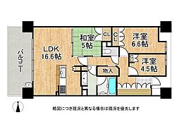 タイムズ・ピース・スクエアスイートガーデンシティ 3LDKの間取図画像