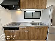 IHの調理スペースはお手入れも楽々♪掃除がしやすいですね