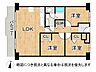 間取り：全居室に収納を完備した3LDK。西向きバルコニーで開放感あり。