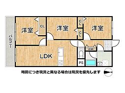 イトーピア鶴見 3LDKの間取図画像