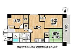 今福スカイハイツ 3LDKの間取図画像