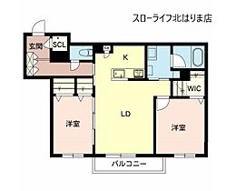 シャーメゾン　ジュ　プラントン  ｜ 兵庫県西脇市野村町（賃貸アパート2LDK・2階・63.22㎡） その2