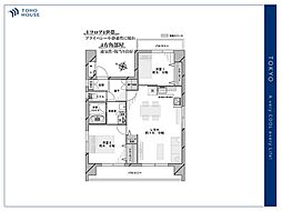 ライオンズマンション六義園 2LDKの間取図画像