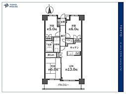藤和シティホームズ浮間公園 3LDKの間取図画像