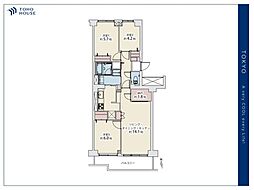 シーアイハイツ和光I棟 3SLDKの間取図画像