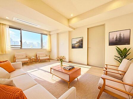 【配置してある家具や小物はCGによるイメージです。】【Livingroom】リビングルーム