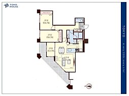 ディアマークスキャピタルタワー 3LDKの間取図画像