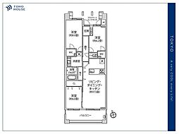 グランジオ武蔵野 3LDKの間取図画像
