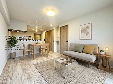 【配置してある家具や小物はCGによるイメージです】 【Livingroom】リビング