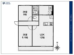 豊玉セブンマンション 2LDKの間取図画像