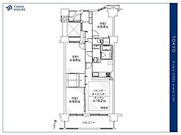 ヴィオスガーデン城山 3LDKの間取図画像
