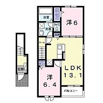 岡山県笠岡市絵師（賃貸アパート2LDK・2階・59.58㎡） その2