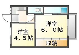 岡山県倉敷市水島北亀島町（賃貸マンション2K・2階・28.98㎡） その2