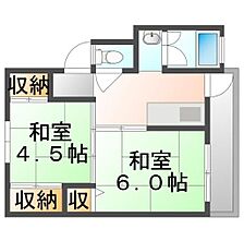 広島県福山市神辺町大字川北（賃貸マンション2K・3階・33.09㎡） その2