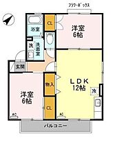 広島県福山市神辺町大字新湯野（賃貸アパート2LDK・1階・55.41㎡） その2