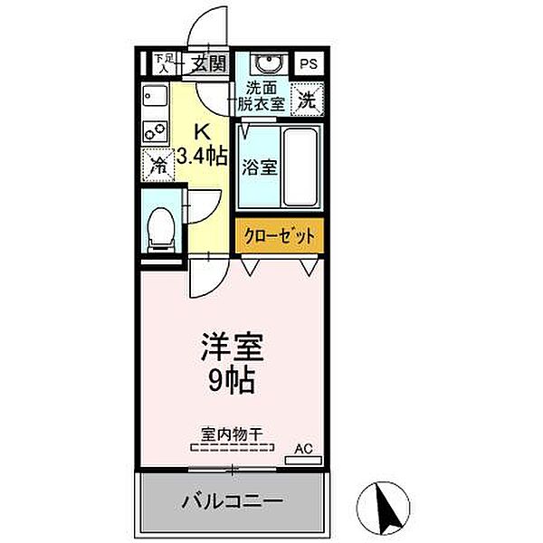 広島県福山市曙町６丁目(賃貸アパート1K・2階・29.41㎡)の写真 その3