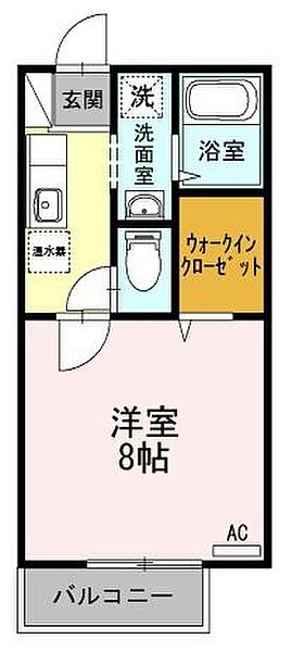 広島県福山市東手城町１丁目(賃貸アパート1K・2階・27.08㎡)の写真 その3