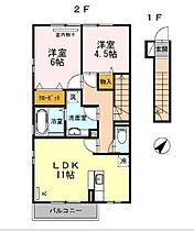 広島県福山市瀬戸町大字地頭分（賃貸アパート2LDK・2階・57.39㎡） その2