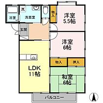 広島県福山市東手城町１丁目（賃貸アパート3LDK・1階・60.45㎡） その2