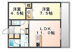 広島県福山市神辺町大字川南（賃貸アパート2LDK・3階・53.32㎡） その2