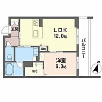 広島県福山市野上町１丁目（賃貸マンション1LDK・2階・46.43㎡） その2