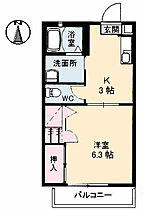 広島県福山市神辺町大字新湯野（賃貸アパート1K・2階・28.43㎡） その2