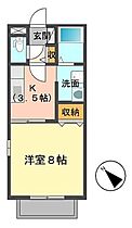 岡山県笠岡市十一番町（賃貸アパート1K・2階・30.39㎡） その2