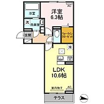 広島県福山市神辺町大字川北（賃貸アパート1LDK・1階・42.62㎡） その1