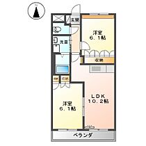 グリーンロック  ｜ 岡山県井原市下出部町１丁目（賃貸アパート2LDK・2階・51.30㎡） その2