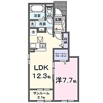 岡山県笠岡市富岡（賃貸アパート1LDK・1階・50.14㎡） その2