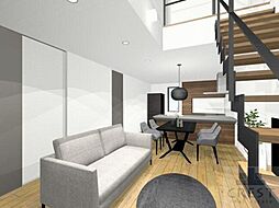 JR山陽本線 東福山駅 徒歩24分の賃貸テラスハウス 1階3LDKのリビング/ダイニング