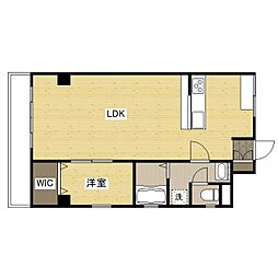 JR山陽本線 福山駅 徒歩10分の賃貸マンション 3階1LDKの間取り