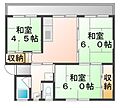 ビレッジハウス能島1号棟2階3.6万円