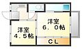 ビレッジハウス槌ヶ原1号棟4階2.5万円