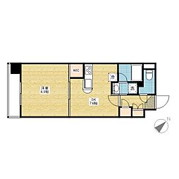 JR山陽本線 東福山駅 バス10分 吉田東下車 徒歩2分の賃貸マンション 5階1DKの間取り