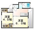 ビレッジハウス林9号棟3階3.3万円