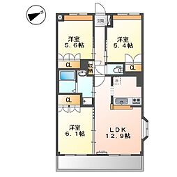 間取図画像 3LDK
