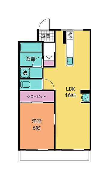 コーポマウンテンII 101｜静岡県浜松市中央区名塚町(賃貸アパート1LDK・1階・46.28㎡)の写真 その2