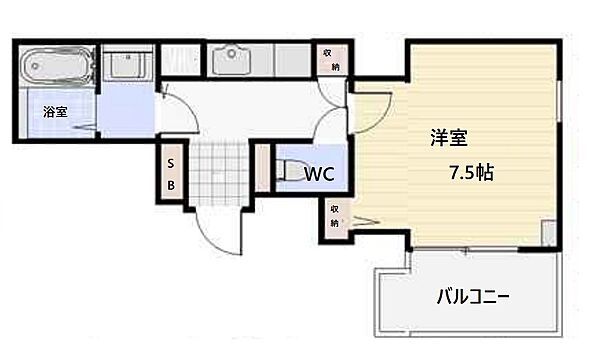 大阪府大阪市北区南森町2丁目(賃貸マンション1K・5階・25.02㎡)の写真 その2